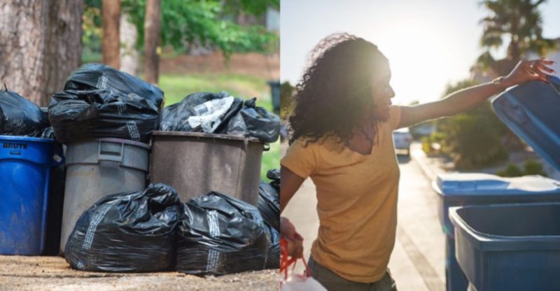 Lisa est sortie jeter les poubelles lorsqu'elle a vu le retraité Léo avec d'énormes sacs de nourriture la fille bavait et s'approcha