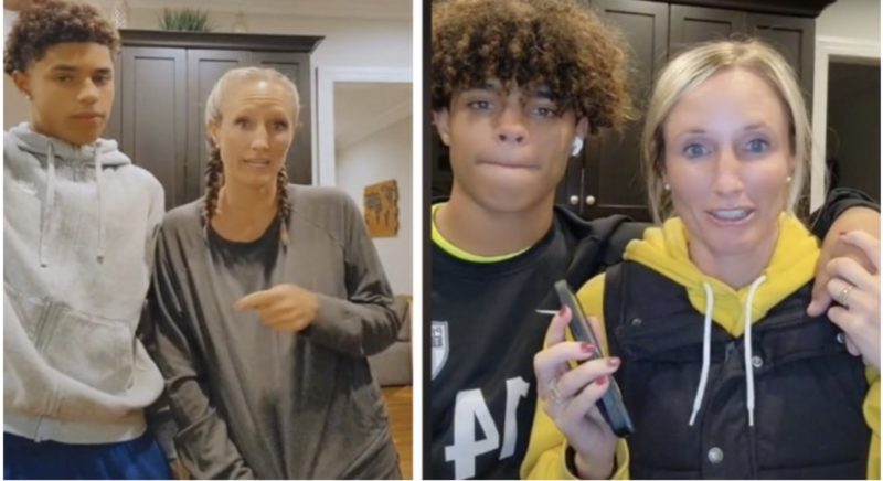 Une mère attentionnée vérifie les téléphones de ses jeunes fils pendant qu'ils dorment : c'est tellement touchant