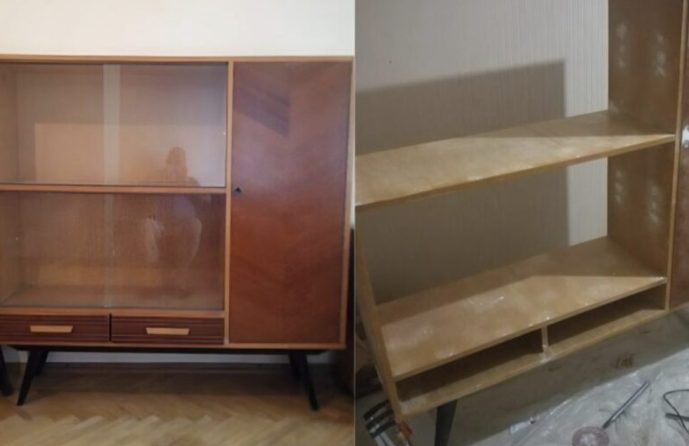 Cette vieille armoire, utilisée plus de 20 ans, a l'air d'un meuble qui vient de sortir d’un magasin de décoration