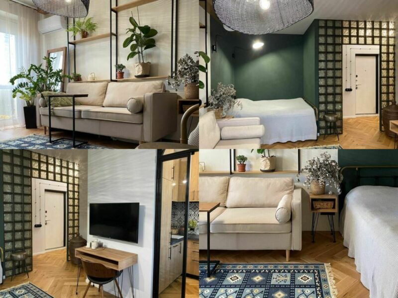 Transformation impressionnante d'un appartement de 29 m² en un espace moderne et fonctionnel par une designer talentueuse
