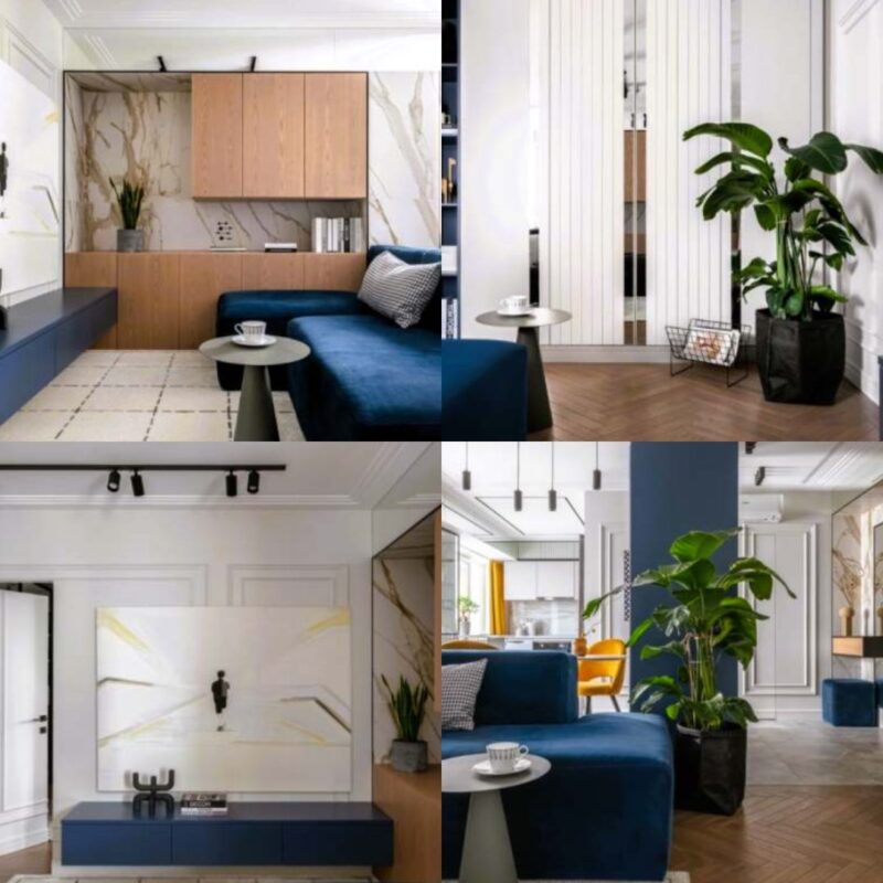 Ce jeune couple a transformé un appartement de 57 m² en un espace moderne et fonctionnel