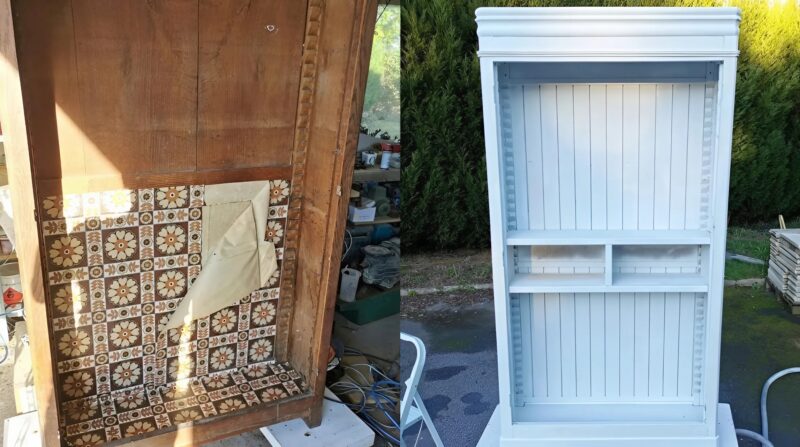 J'ai transformé la vieille armoire de ma grand-mère en un meuble unique et pratique