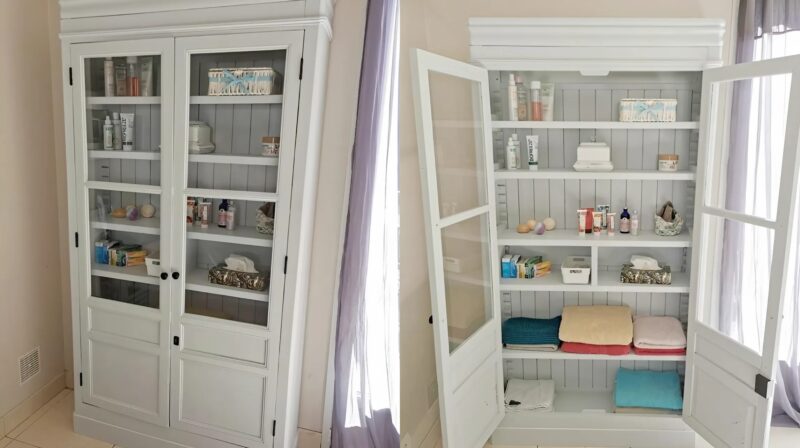 J'ai transformé la vieille armoire de ma grand-mère en un meuble unique et pratique