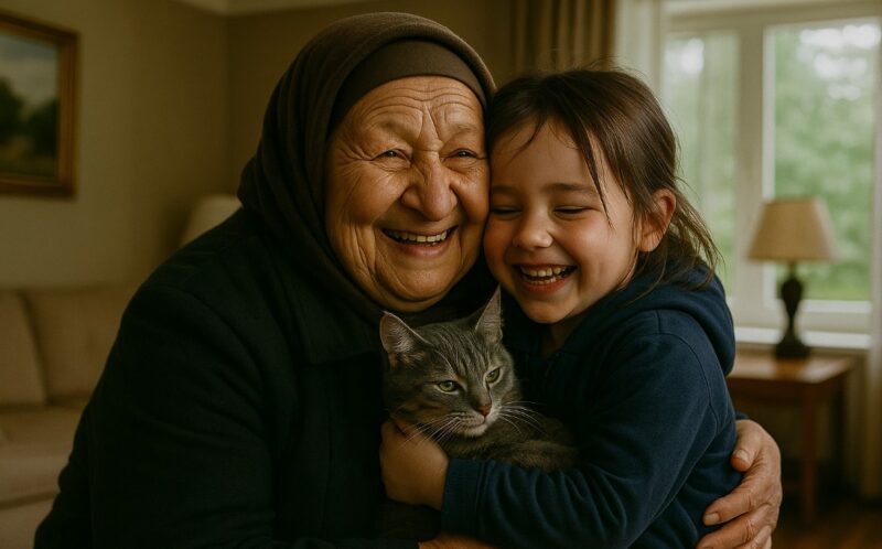Une vendeuse a remarqué une petite fille avec un chat sous la pluie : en apprenant son histoire, elle a failli s'évanouir