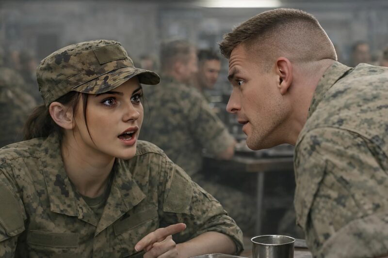 Le soldat humiliait la nouvelle recrue sans savoir qui elle était réellement : au début, elle restait silencieuse, mais ensuite elle a prononcé une seule phrase qui allait mettre fin à la carrière de ce jeune soldat