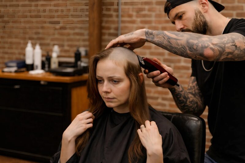Ma sœur s’est rendue chez le coiffeur pour se raser les cheveux après la chimiothérapie, sans imaginer que quelque chose de très inattendu allait se produire