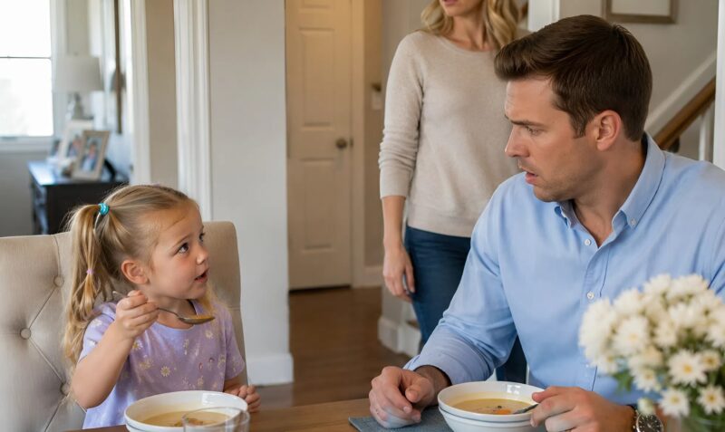 " Papa, est-ce que mon autre papa va venir dîner avec nous ? " a demandé ma fille : furieux, je suis descendu au sous-sol, persuadé de découvrir l’amant de ma femme, et je suis resté figé en voyant qui s’y cachait