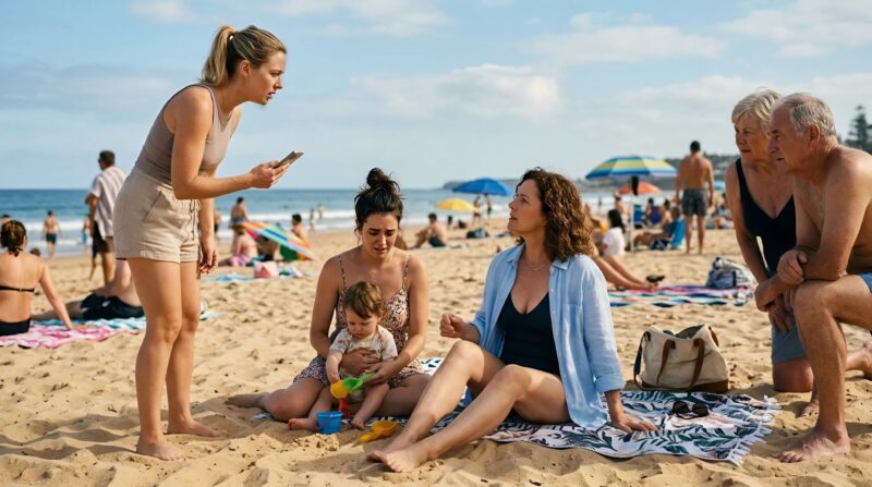 J’allaitais mon bébé sur la plage quand j’ai remarqué qu’une femme me filmait : j’ai voulu partir pour éviter un conflit, mais alors que j’étais en train de rassembler mes affaires, l’inattendu s’est produit