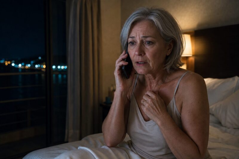 Ma belle-mère a rencontré un homme pendant nos vacances en famille et a décidé de ne pas rentrer avec nous : cinq jours plus tard, elle m’a appelée à minuit et m’a murmuré : " J’ai besoin que tu me sauves… mais ne dis rien à mon fils..."