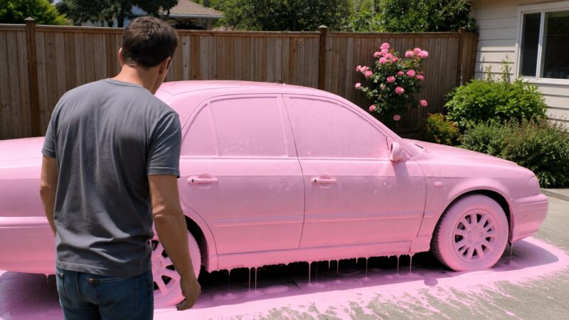 Ma voisine avait recouvert ma voiture de peinture rose et ne voulait même pas s’excuser et voilà ce que j'ai fait