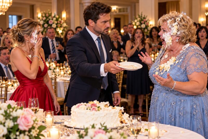 Ma belle-mère a pris un morceau de mon gâteau et me l’a écrasé en plein visage, m’humiliant devant mes invités